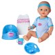 Papusa Simba New Born Baby Baby Doll 43 cm cu accesorii albastru