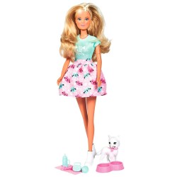 Papusa Simba Steffi Love Kitty Love 29 cm cu figurina si accesorii