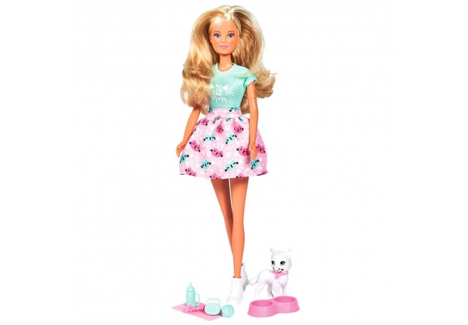 Papusa Simba Steffi Love Kitty Love 29 cm cu figurina si accesorii
