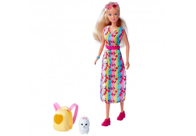 Papusa Simba Steffi Love Go Go Puppy 29 cm cu figurina si accesorii