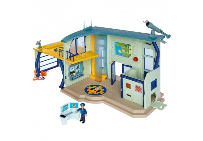 Pista de masini Simba Fireman Sam Police Station cu figurina