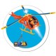 Elicopter electric Simba Fireman Sam Wallaby cu figurina Tom