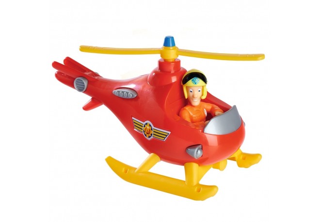 Elicopter Simba Fireman Sam Wallaby cu figurina Tom