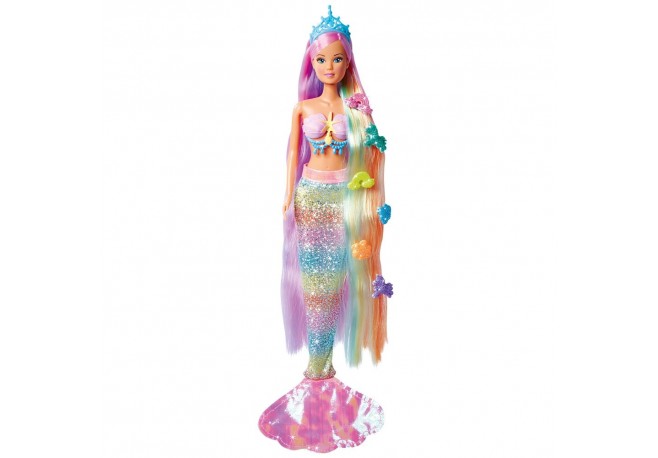 Papusa Simba Steffi Love Rainbow Mermaid 29 cm cu accesorii