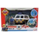 Masina de politie Simba Fireman Sam Police Car cu figurina Malcolm si accesorii