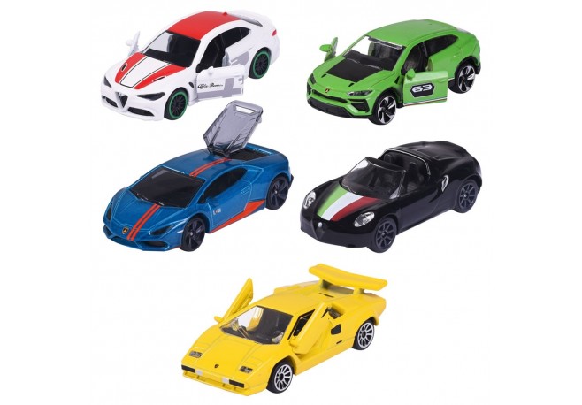 Set Majorette Dream Cars Italy cu 5 masinute din metal