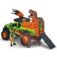 Masina Dickie Toys Dino Hunter cu 4 figurine