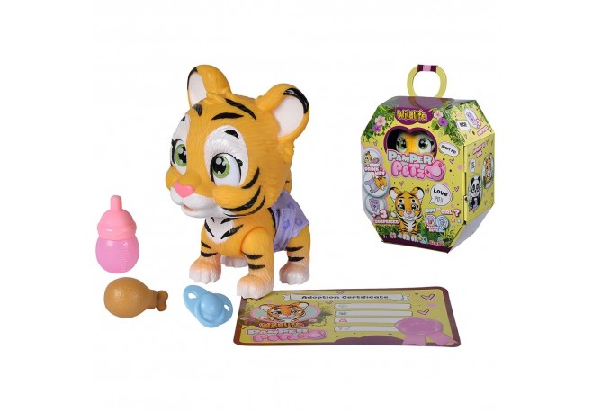 Jucarie Simba Tigru Pamper Petz Tiger cu accesorii