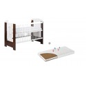 Patut KLUPS Little Giraffe Wenge + Saltea 12 MyKids