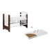 Patut KLUPS Little Giraffe Wenge + Saltea 10 MyDreams II