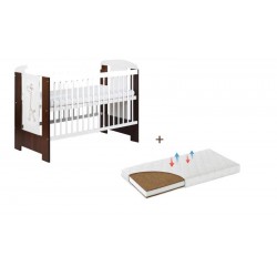 Patut KLUPS Little Giraffe Wenge + Saltea 10 MyDreams II