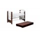 Patut KLUPS Little Giraffe Wenge + Saltea 12 MyDreams