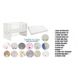 Pachet 3 in 1 Patut Paula Alb 120x60