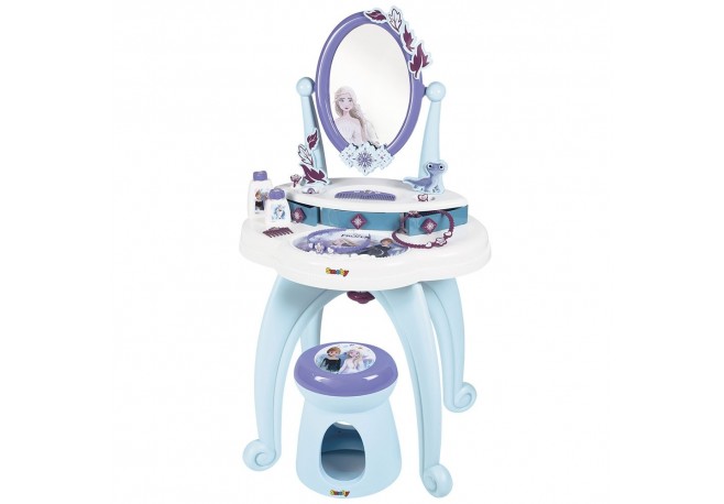 Jucarie Smoby Masuta de machiaj Frozen Hairdresser 2 in 1