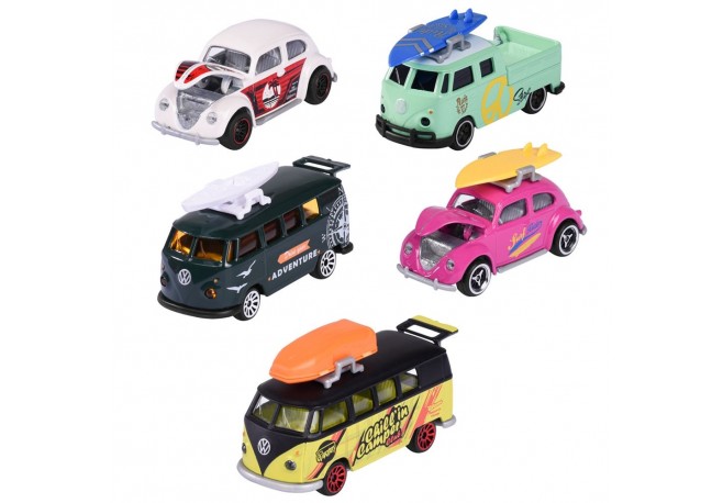 Set Majorette Volkswagen The Originals cu 5 masinute din metal