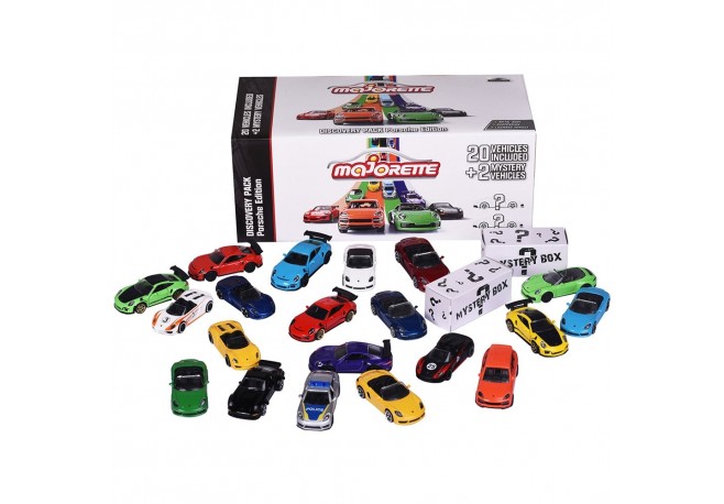 Set masinute Majorette Porsche Discovery cu 22 masinute