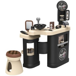 Salon coafura pentru copii Smoby Barber Shop Barber and Cut negru