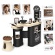 Salon coafura pentru copii Smoby Barber Shop Barber and Cut negru