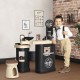 Salon coafura pentru copii Smoby Barber Shop Barber and Cut negru
