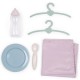 Valiza multifunctionala pentru papusi Smoby Baby Nurse 3 in 1 maro