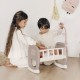 Leagan pentru papusa Smoby Baby Nurse maro cu carusel