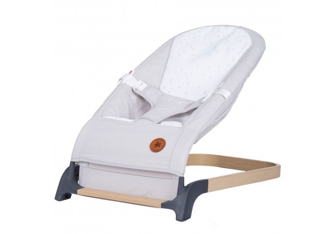 Scaunel balansoar Chipolino Noah platinum wood