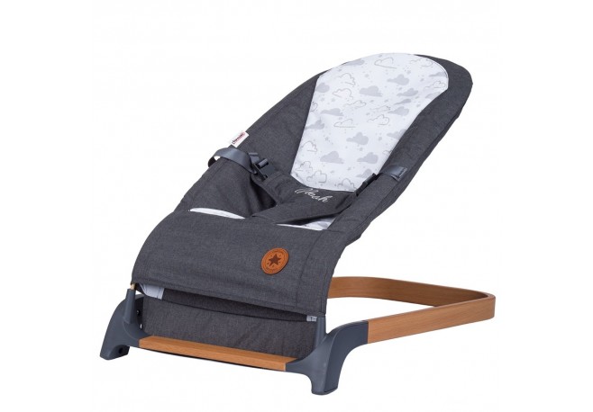 Scaunel balansoar Chipolino Noah anthracite wood