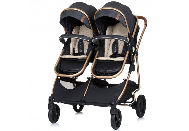 Carucior gemeni Chipolino Duo Smart 2 in 1 raven