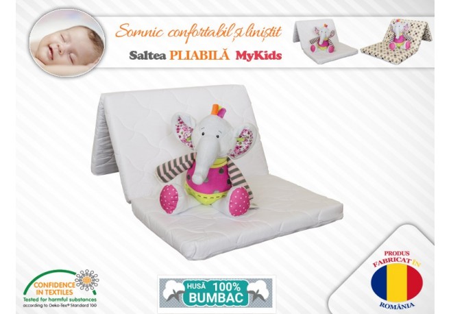 Saltea Pliabila copii MyKids Spuma Poliuretanica (Burete)