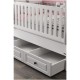 Patut transformabil MyKids Polo Alb 180x80