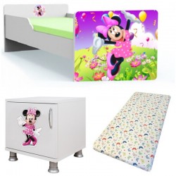Pat tineret minnie +saltea +noptiera