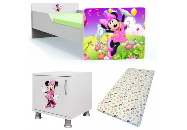 Pat tineret minnie +saltea +noptiera
