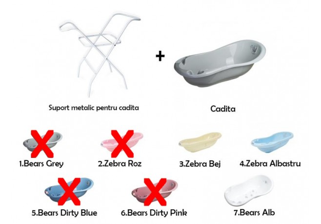 Set Suport metalic si cadita MyKids  100 cm