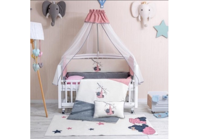 Lenjerie MyKids 10 Piese VP 347 SOFT Pink 120x60 cm