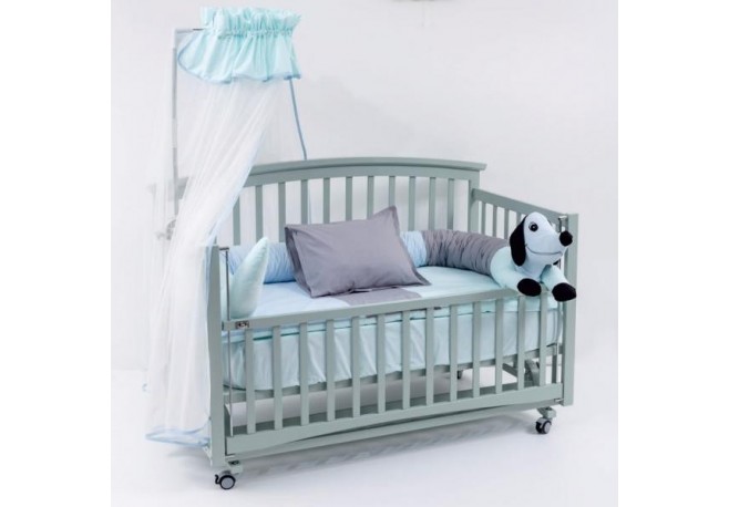 Lenjerie MyKids 6 Piese VP 330 DOG Blue 120x60 cm