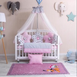 Lenjerie MyKids 10 Piese VP 328 PASTEL Pink 120x60 cm