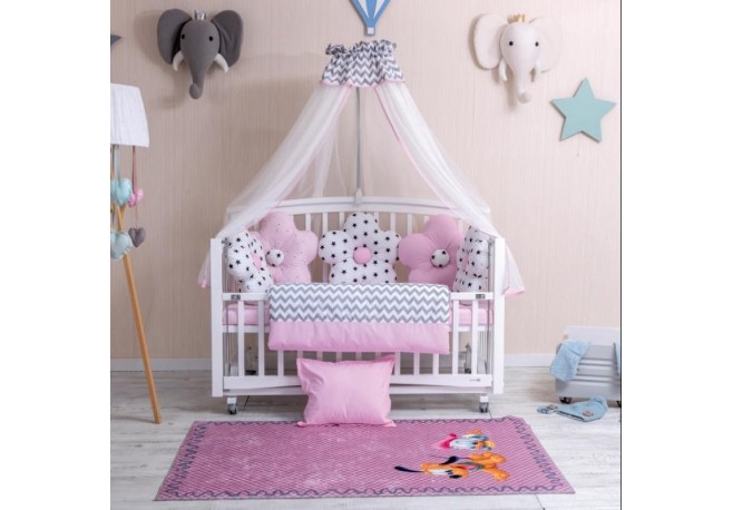 Lenjerie MyKids 10 Piese VP 328 PASTEL Pink 120x60 cm