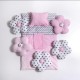 Lenjerie MyKids 10 Piese VP 328 PASTEL Pink 120x60 cm