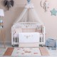 Lenjerie MyKids 10 Piese VP 324 AQUA Bej 120x60 cm