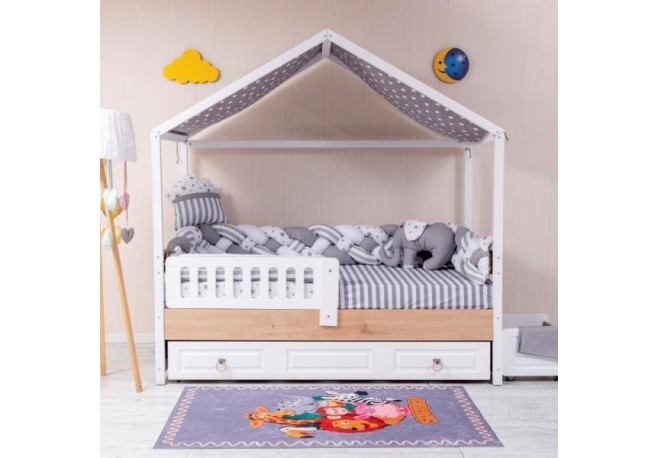Lenjerie MyKids Montessori 6 Piese PS01 95x195 cm