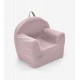 Fotoliu copii Klups Boucle Pink Pudra