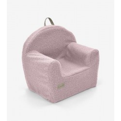 Fotoliu copii Klups Boucle Pink Pudra