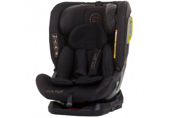 Scaun auto Chipolino Next Gen I-Size 40-150 cm ebony cu sistem Isofix