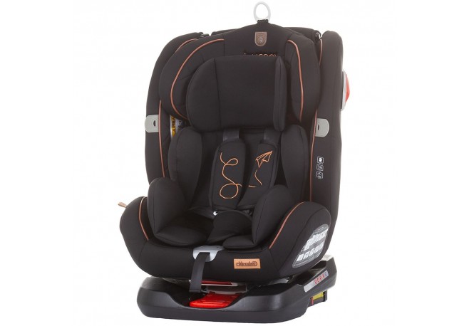 Scaun auto Chipolino Journey 0-36 kg ebony cu sistem Isofix si sezut rotativ
