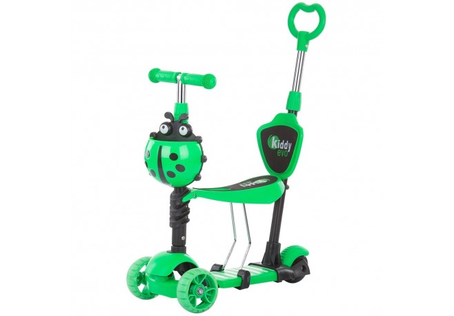 Trotineta Chipolino Kiddy Evo 3 in 1 cu maner lime