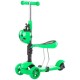 Trotineta Chipolino Kiddy Evo 3 in 1 cu maner lime