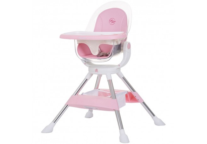 Scaun de masa cu sezut rotativ Chipolino Vision rose water