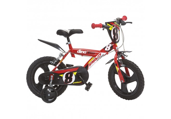 Bicicleta copii Dino Bikes 14 Pro-cross rosu
