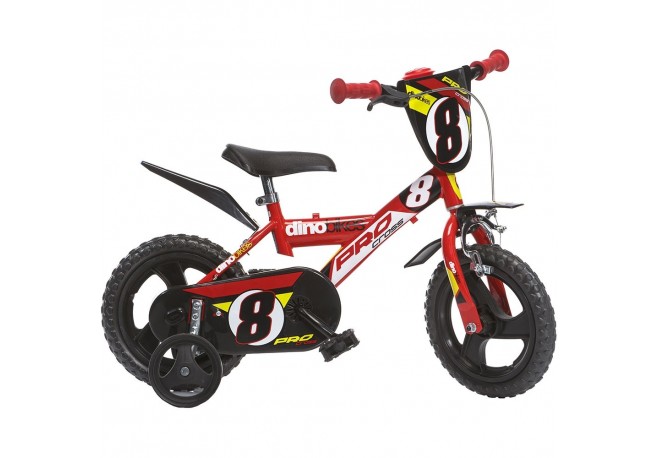 Bicicleta copii Dino Bikes 12 Pro-cross rosu