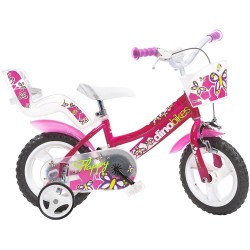 Bicicleta copii Dino Bikes 12 Flappy fuchsia